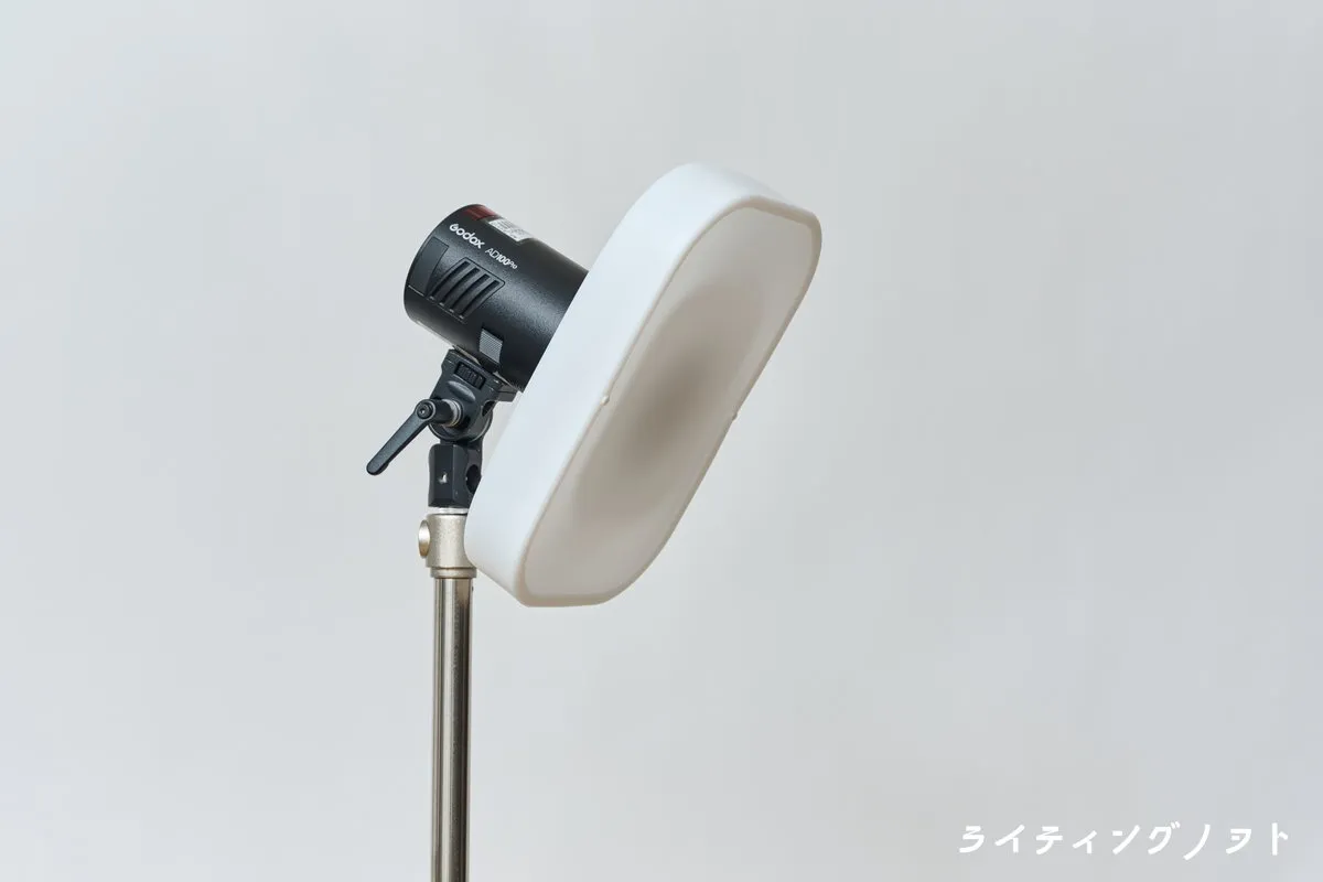 Godox AD100Pro と Godox ML-CS1625 折りたたみ状態の設置例